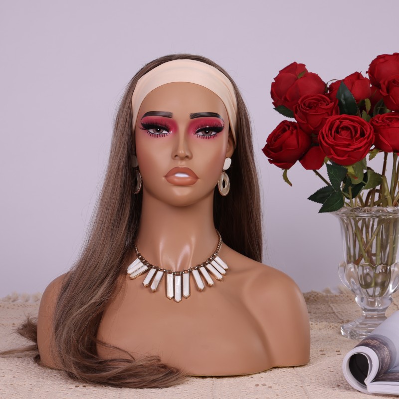 Body Jewelry Store - Kepala Manekin Setengah Badan PVC dengan