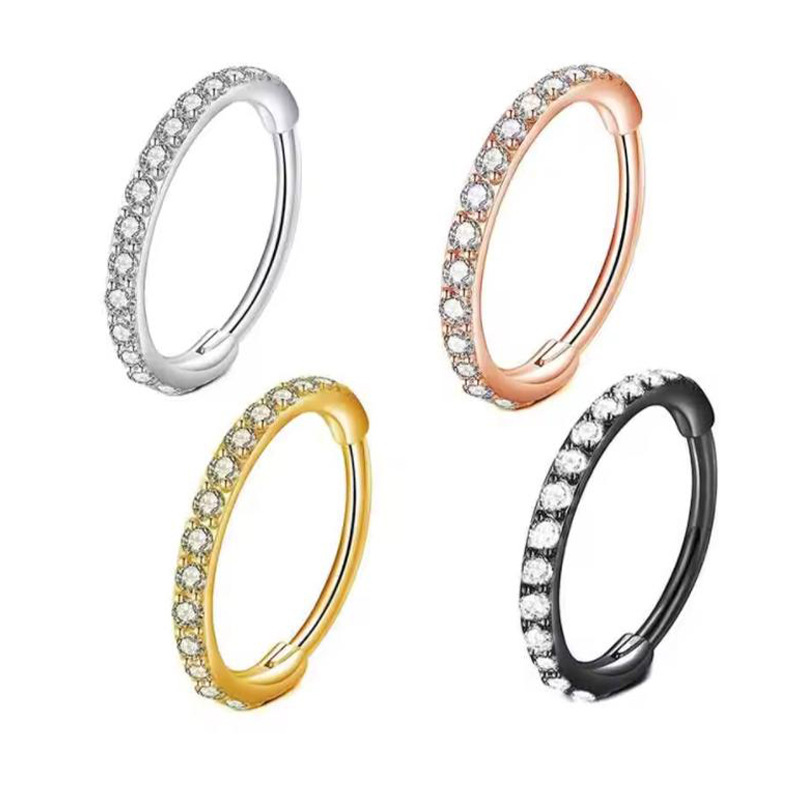 Body Jewelry Nose - Cincin Hidung CZ Bening 16G, Cincin