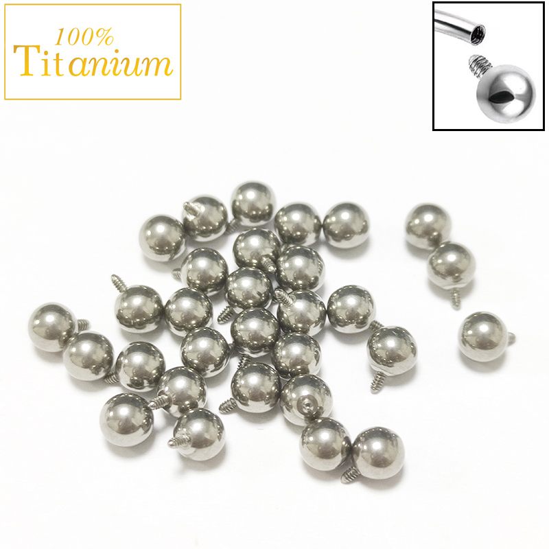 Body Jewelry Implant Grade Titanium - 10 buah kelas implan ASTM G23