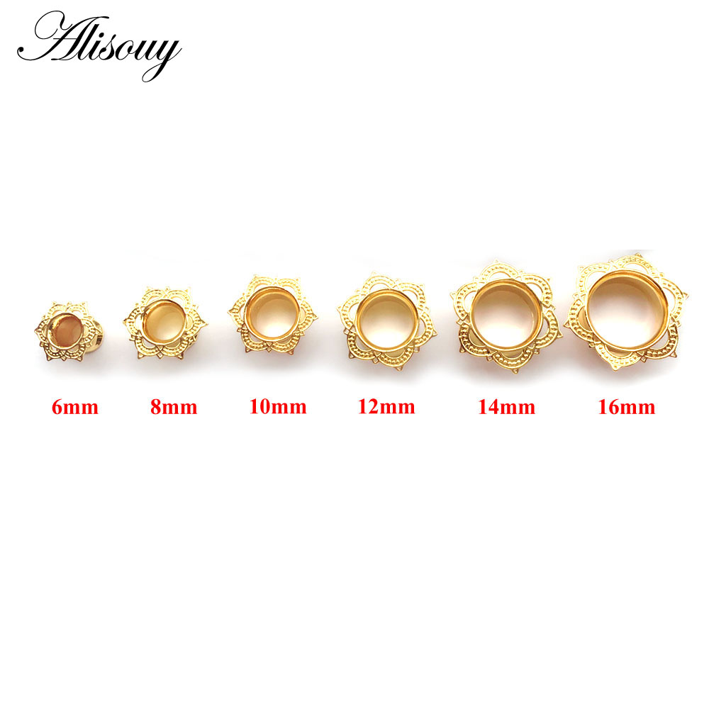 Body Jewelry Gauge To Mm - Alisouy 1 PCS Emas Warna Plug