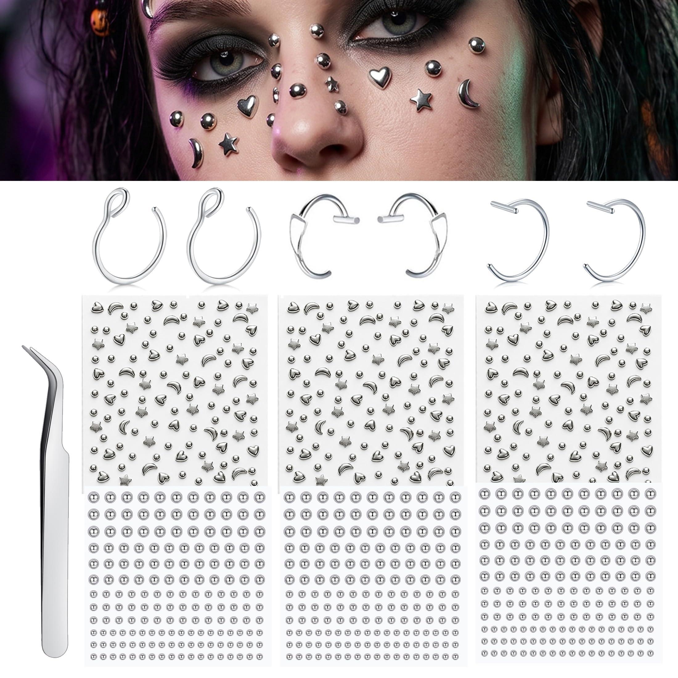 Body Jewelry Nose - Piercing Palsu Bentuk Bola, Tempel di