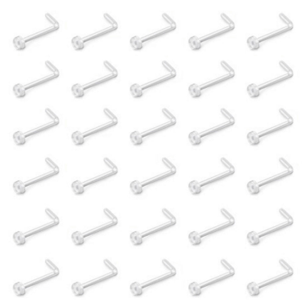 Body Jewelry Ideas - 60Pcs Set Cincin Hidung Akrilik Tak
