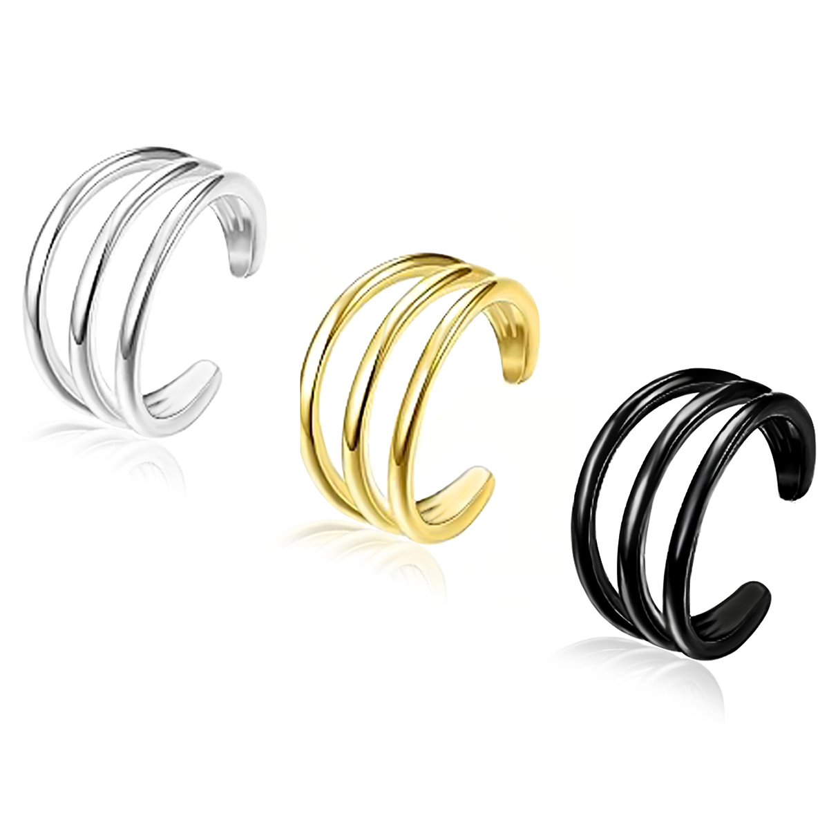 Body Jewelry Hypoallergenic - Anting-anting klip hipoalergenik dari baja tahan