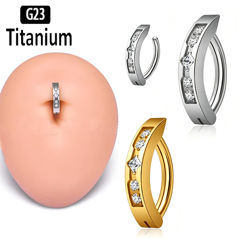 Body Jewelry Implant Grade Titanium - Cincin pusar titanium ASTM F136 grade