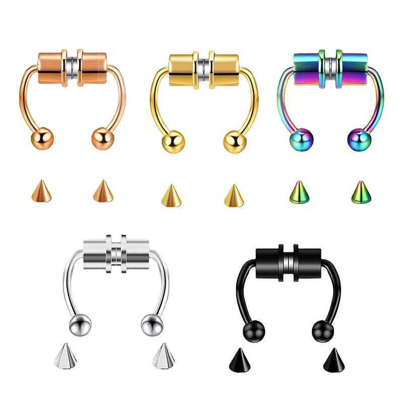 Body Jewelry Nose - Cincin tindik hidung palsu, perhiasan wanita