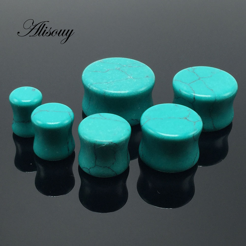 Body Jewelry Gauge To Mm - Alisouy 2 Buah Fashion Green Telinga