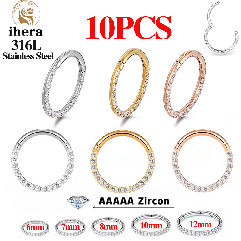 Body Jewelry Nose - 1/10PCS Cincin Hidung Stainless Steel Septum