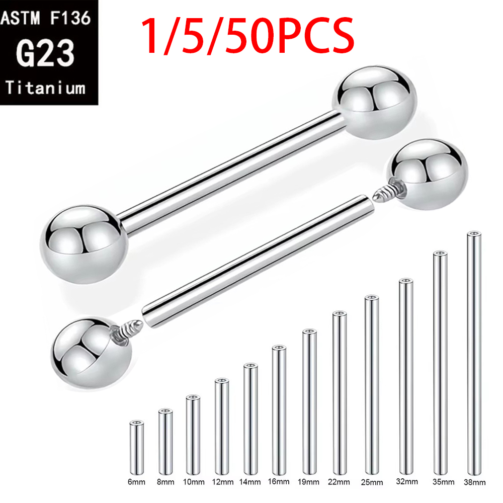 Body Jewelry Implant Grade Titanium - 1/5/50PCS ASTM F136 Titanium Grade Implant