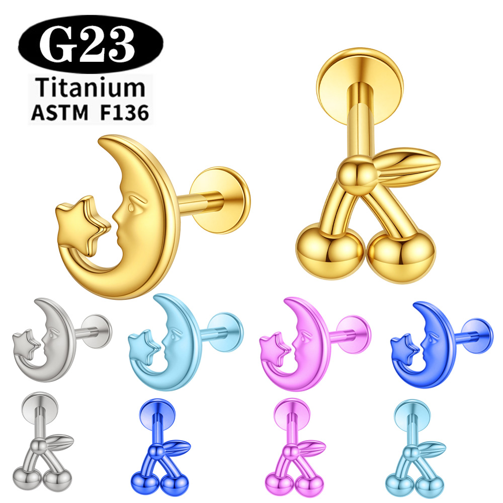 Body Jewelry Implant Grade Titanium - Anting-anting titanium ASTM F136 grade implan,