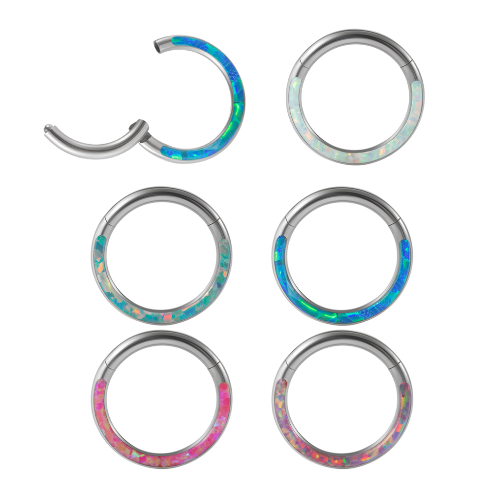 Body Piercing Quality Jewelry - 1 buah cincin tindik tubuh Opal