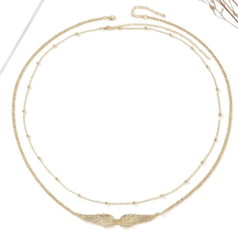 Body Jewelry Chains - Rantai Pinggang Elegan Trendy Dua Lapis