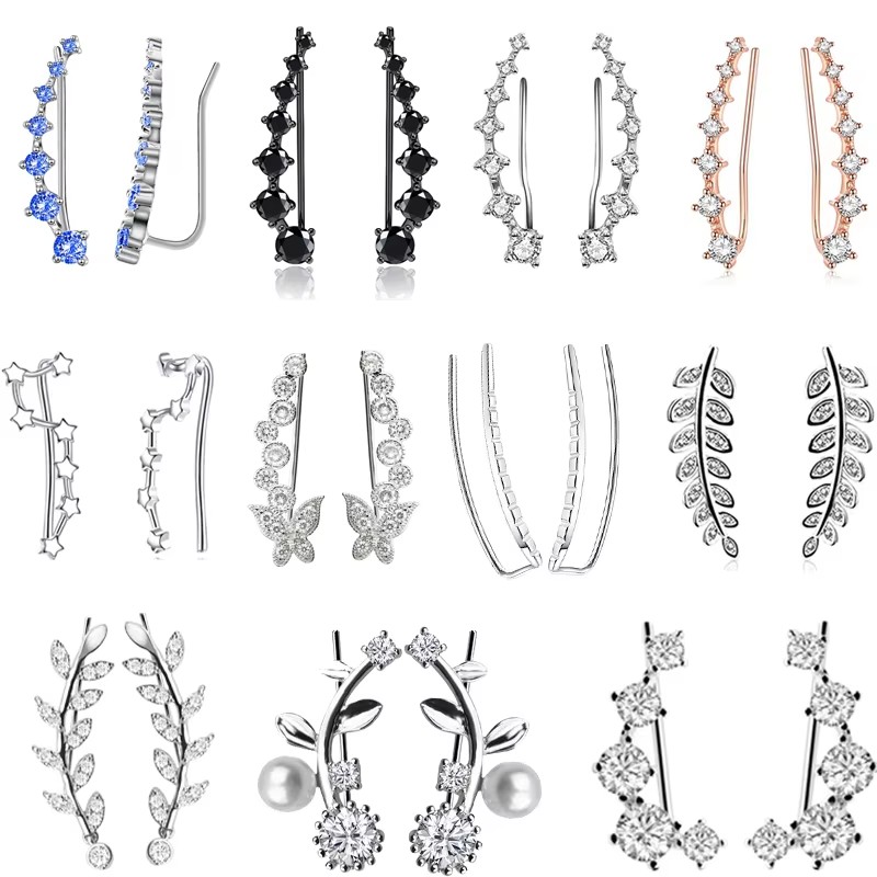 Body Piercing Quality Jewelry - 2 Buah Anting-Anting Oreja Tindik Klip