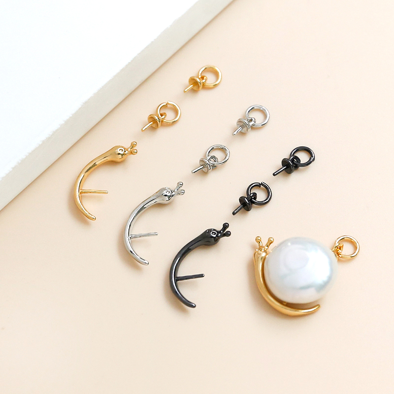 Body Jewelry Real Gold - 1 Set Bahan Aksesori Pin Mutiara