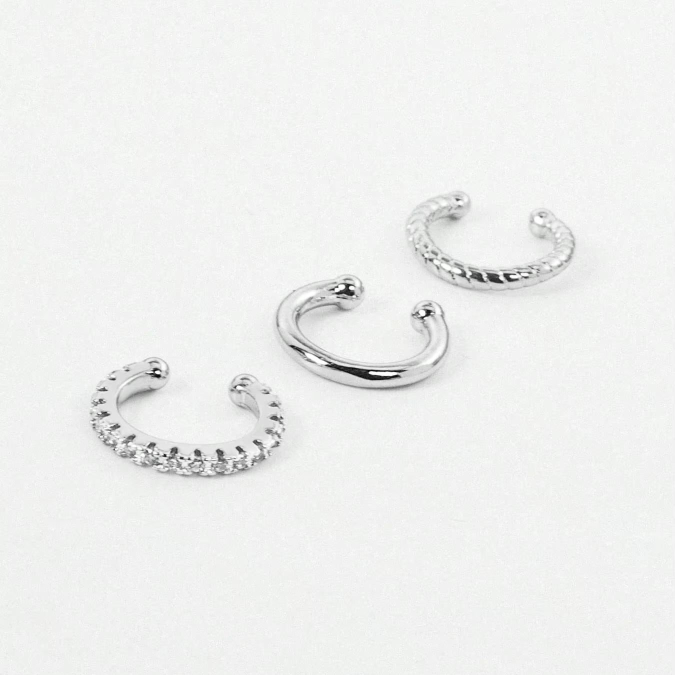 3 Pcs Anting Ear Cuff untuk Wa - Body Jewelry Hypoallergenic ulasan dan harga