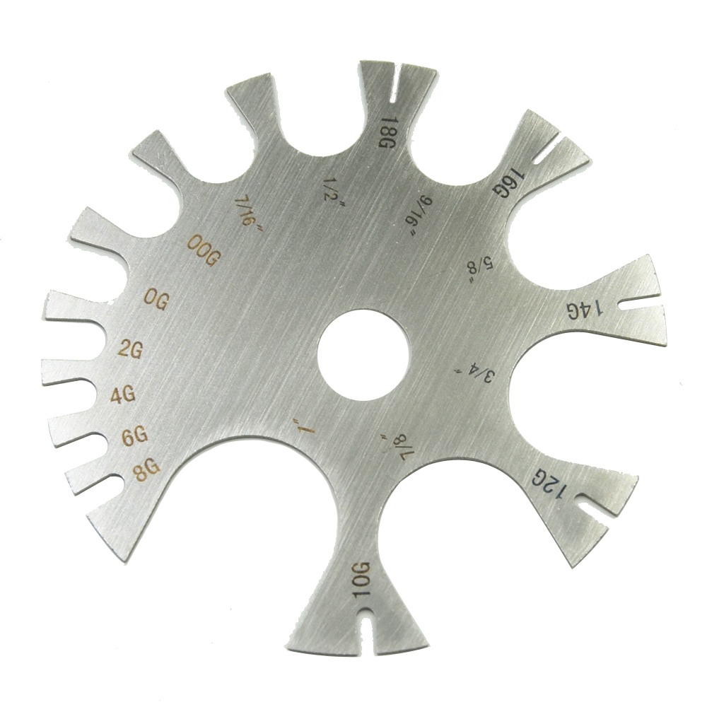 Stainless Steel Gauge Roda Per - Body Jewelry Gauge To Mm ulasan dan harga