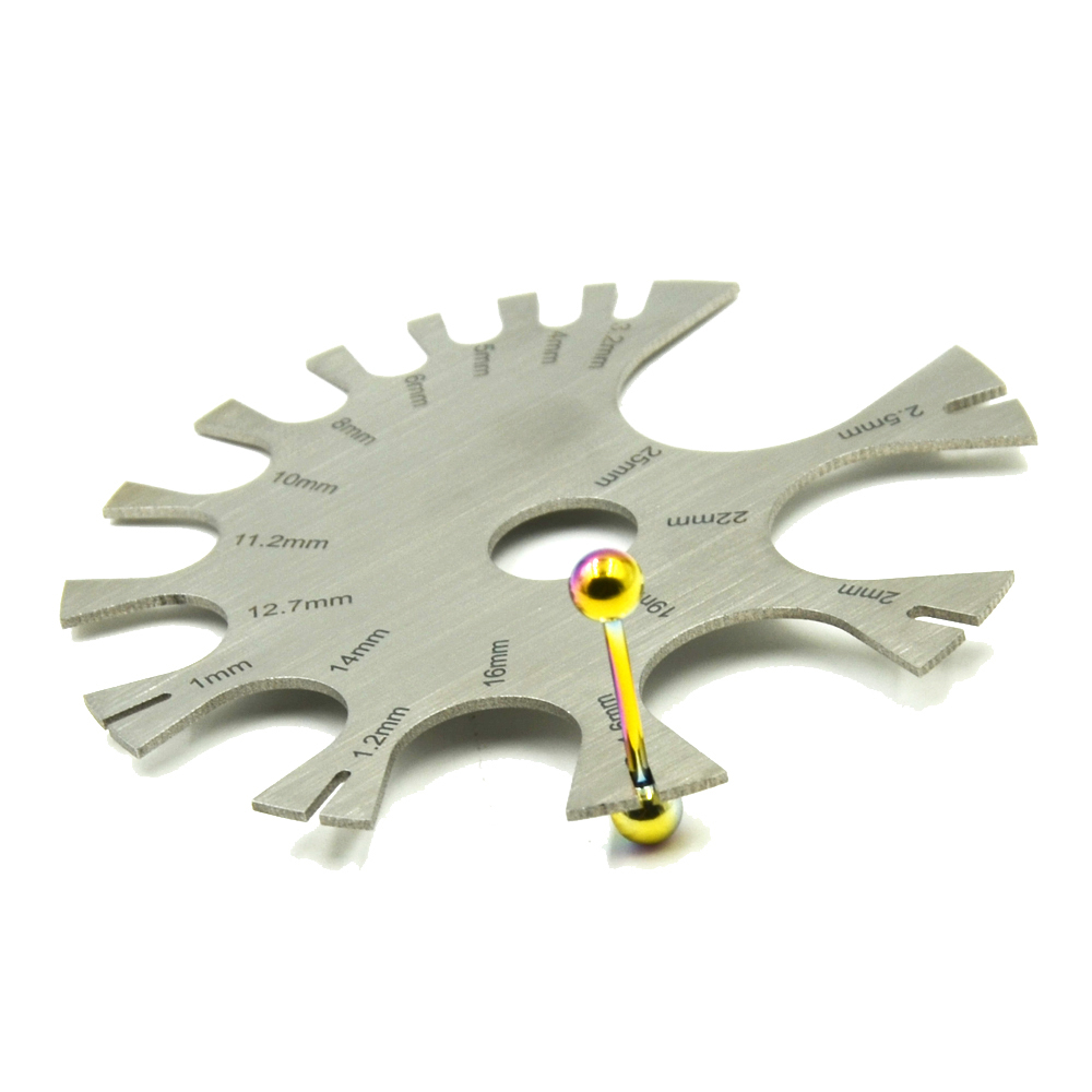 Stainless Steel Gauge Roda Per - Body Jewelry Gauge To Mm ulasan dan harga