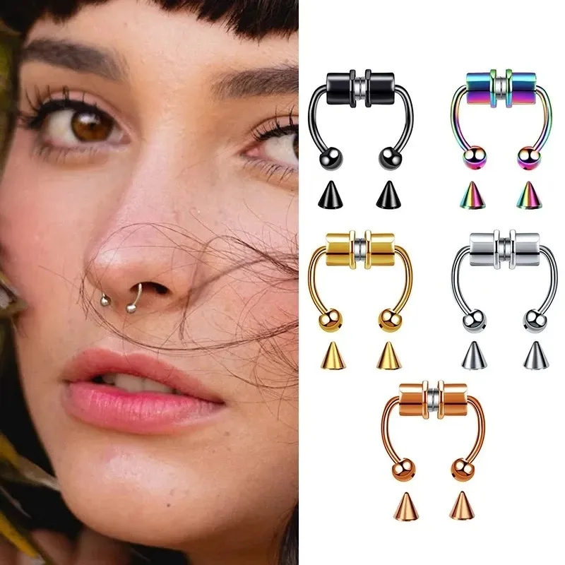 1/2/3 Buah Cincin Hidung Magne - Body Jewelry Nose ulasan dan harga