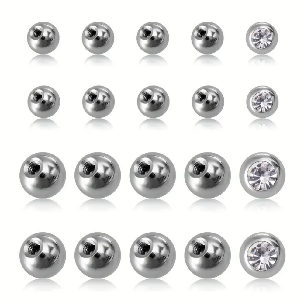 10 Buah Bola Tindik 3Mm 5Mm Bo - Body Jewelry Store ulasan dan harga