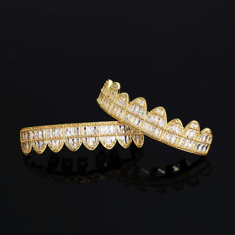 Hiphop ices Out T persegi zirk - Body Jewelry Real Gold ulasan dan harga