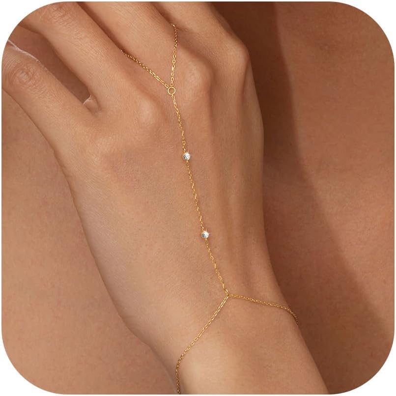 Gelang Rantai Tangan CZ Cantik - Body Jewelry Real Gold ulasan dan harga