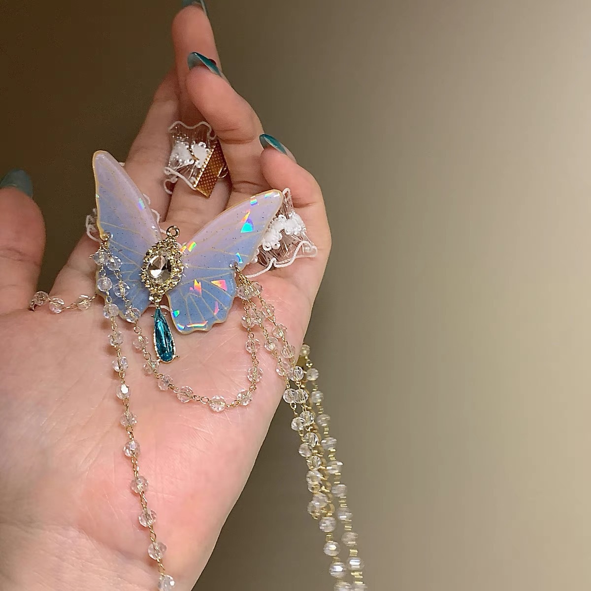 Rantai kaki renda elastis wani - Body Jewelry Chains ulasan dan harga