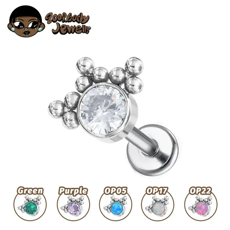 G23 ASTM F136 Set Tindik Bibir - Body Jewelry Implant Grade Titanium ulasan dan harga