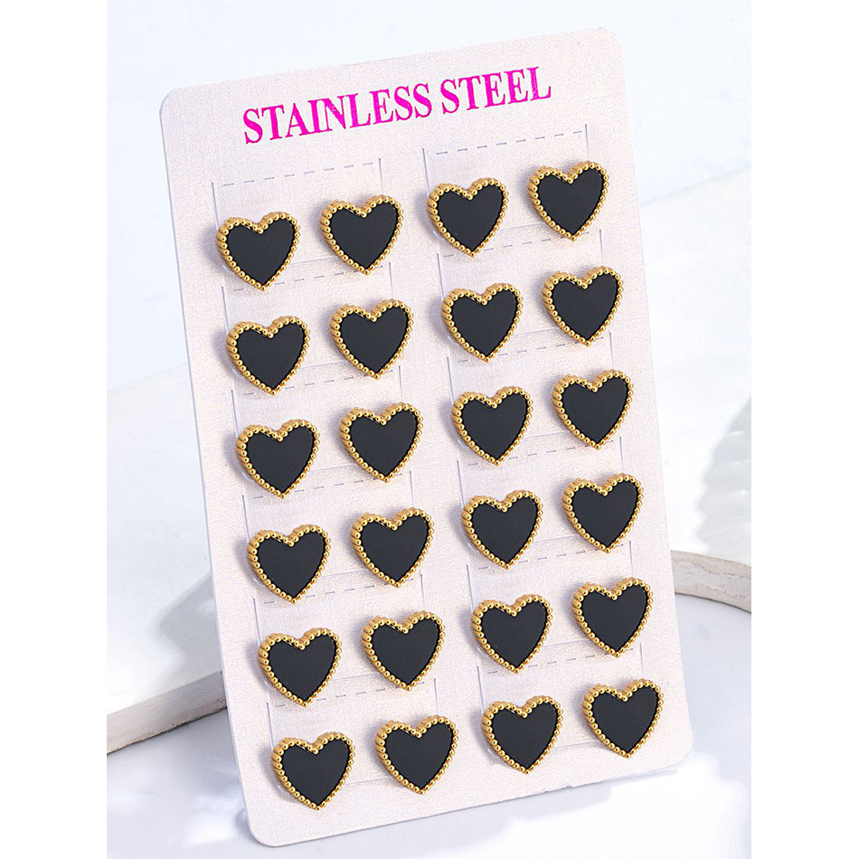 12 Pasang Anting Stud Bentuk H - Body Jewelry Hypoallergenic ulasan dan harga