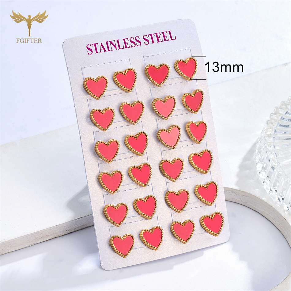 12 Pasang Anting Stud Bentuk H - Body Jewelry Hypoallergenic ulasan dan harga