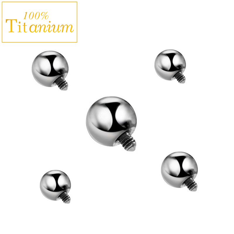 10 buah kelas implan ASTM G23  - Body Jewelry Implant Grade Titanium ulasan dan harga