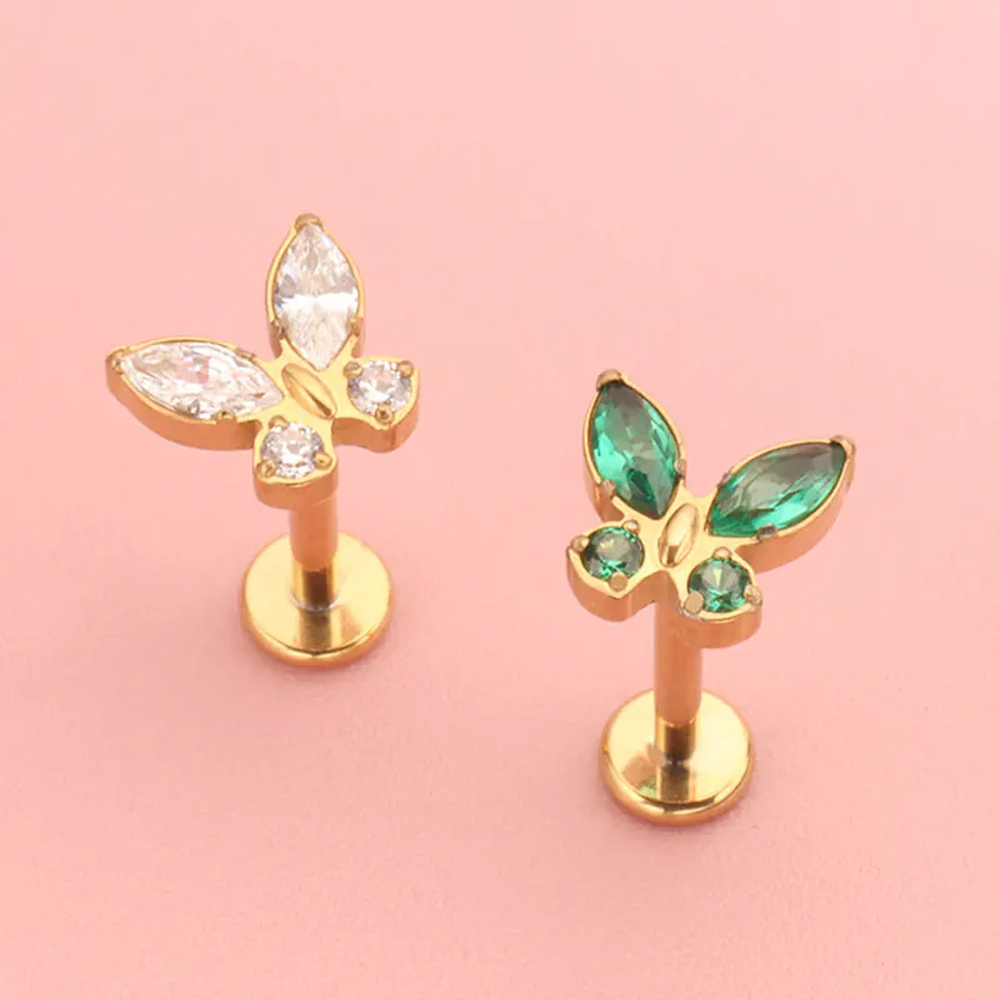 Set Anting Tusuk Titanium F136 - Body Piercing Quality Jewelry ulasan dan harga