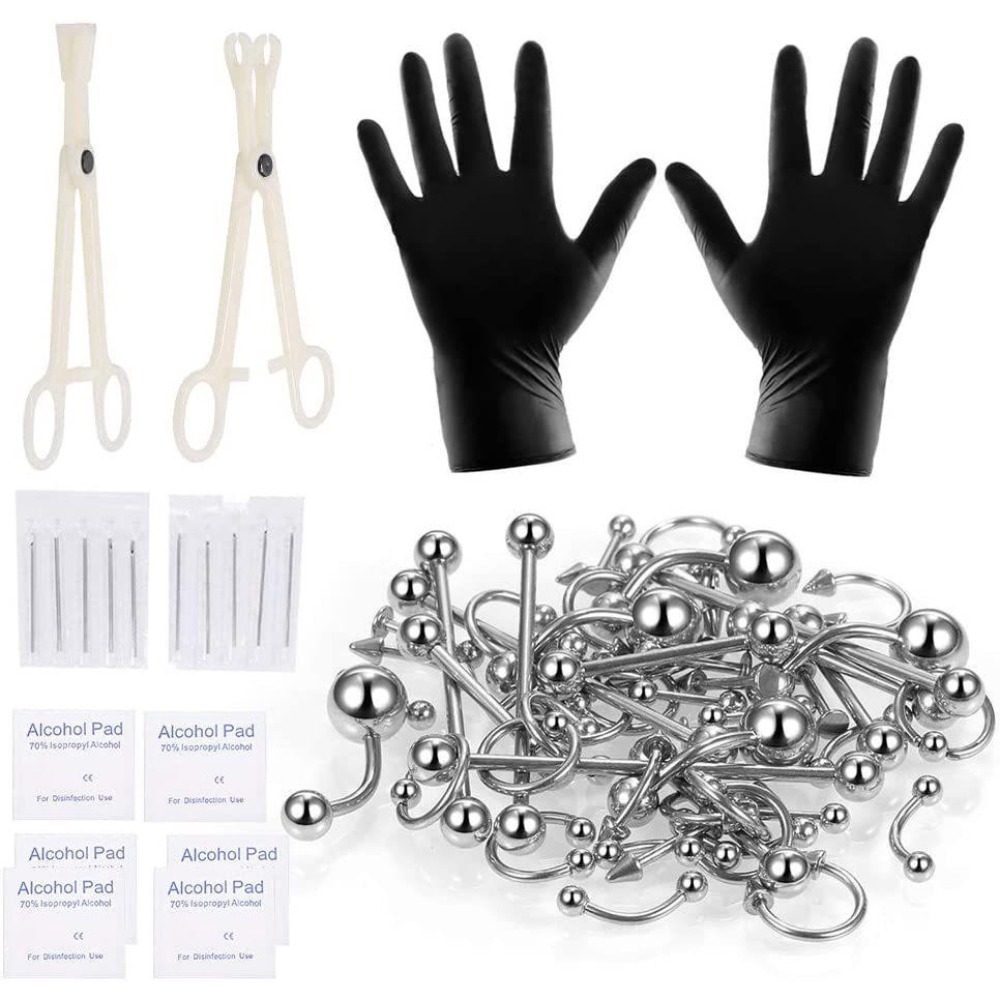 150/140/85/70/42Pcs Peralatan  - Body Jewelry Nose ulasan dan harga