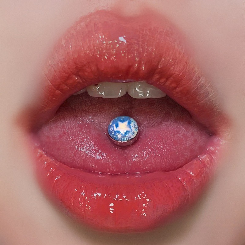 1 Buah Anting Lidah Bintang Bi - Body Piercing Quality Jewelry ulasan dan harga