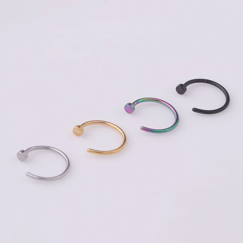 5pcs/lot 20G Cincin Hidung, 6m - Body Jewelry Hypoallergenic ulasan dan harga