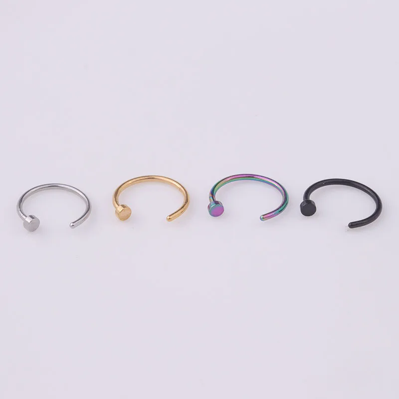 5pcs/lot 20G Cincin Hidung, 6m - Body Jewelry Hypoallergenic ulasan dan harga