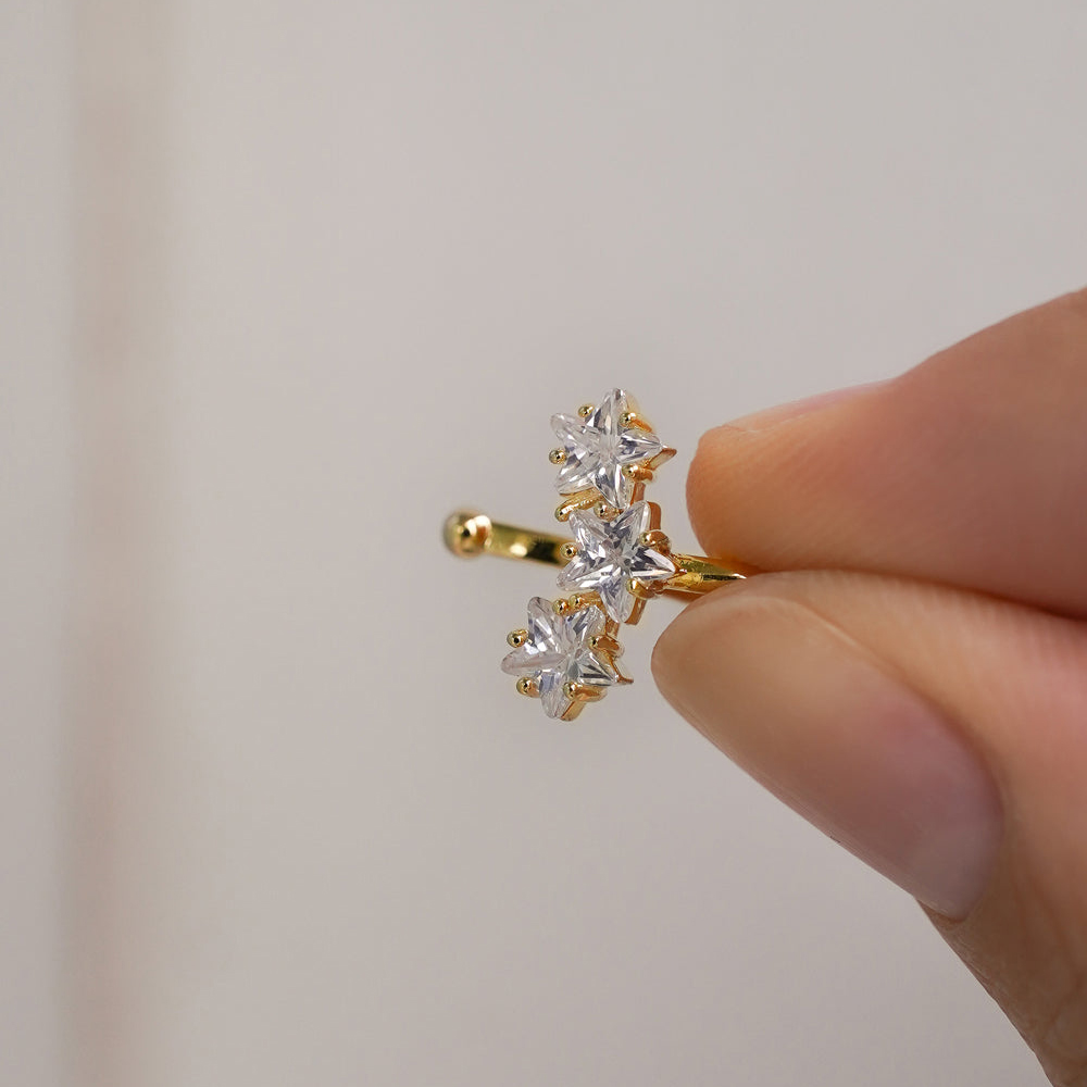 Fashion Star Manset Telinga Ba - Body Jewelry Hypoallergenic ulasan dan harga