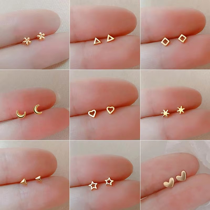 Anting-anting kancing kupu-kup - Body Jewelry Hypoallergenic ulasan dan harga