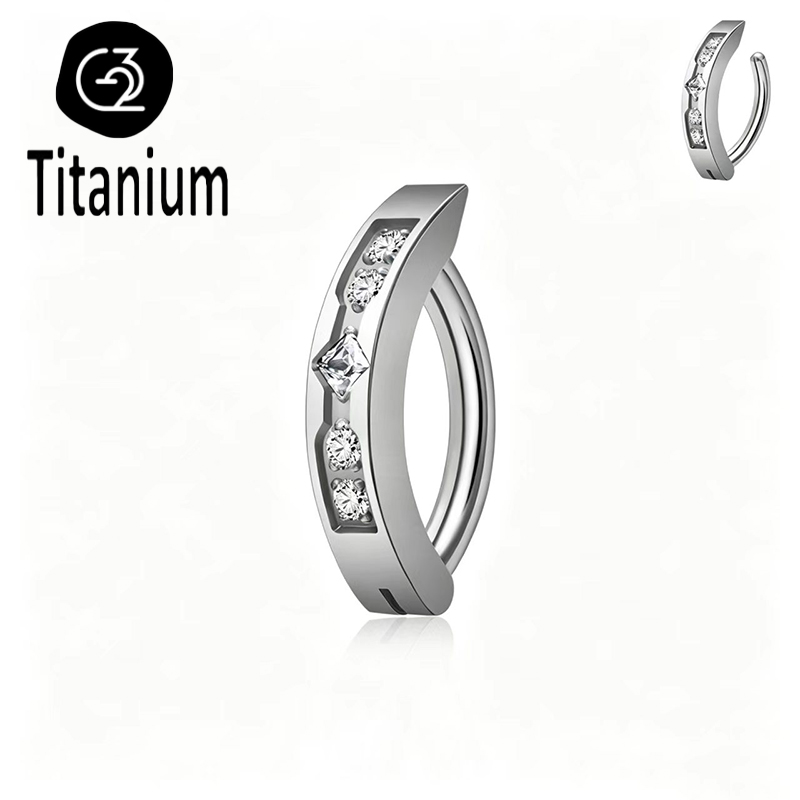 Cincin pusar titanium ASTM F13 - Body Jewelry Implant Grade Titanium ulasan dan harga