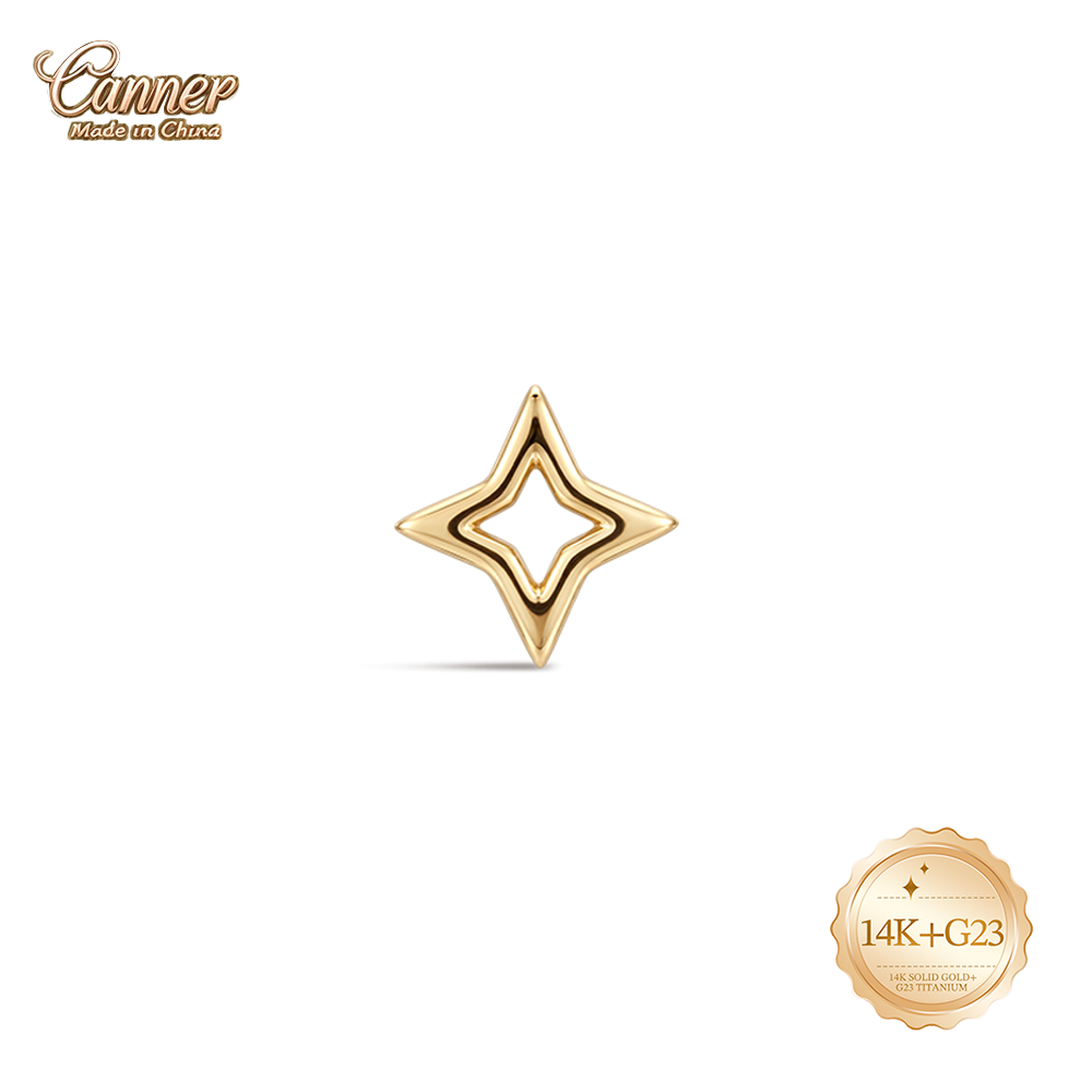 Anting-anting tusuk bintang em - Body Jewelry Hypoallergenic ulasan dan harga