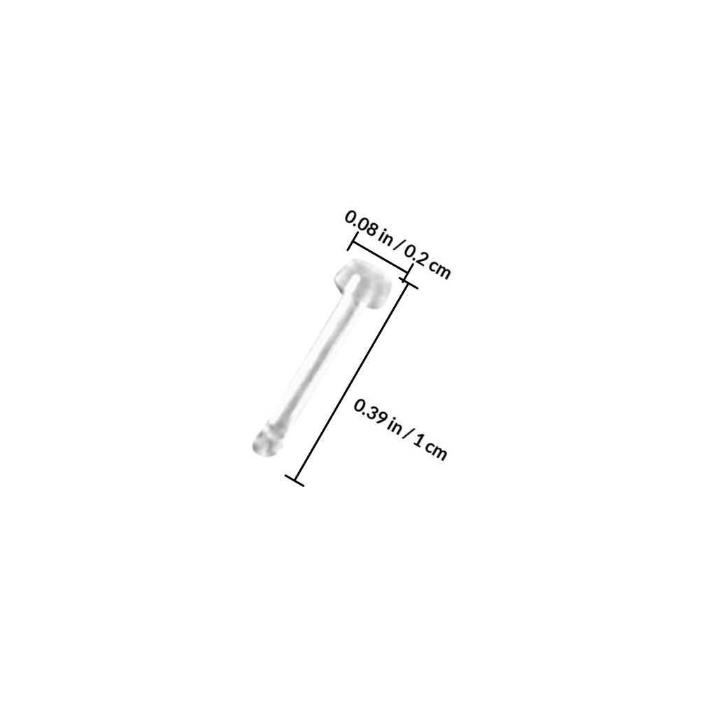 60Pcs Cincin Hidung Akrilik Tr - Body Jewelry Ideas ulasan dan harga
