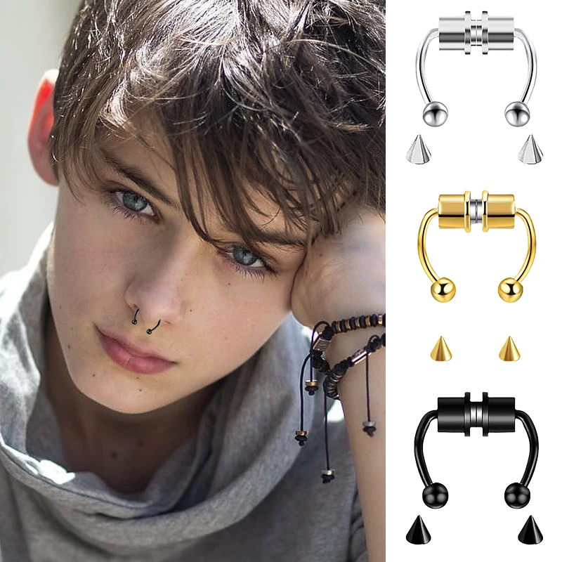 Cincin tindik hidung palsu, pe - Body Jewelry Nose ulasan dan harga