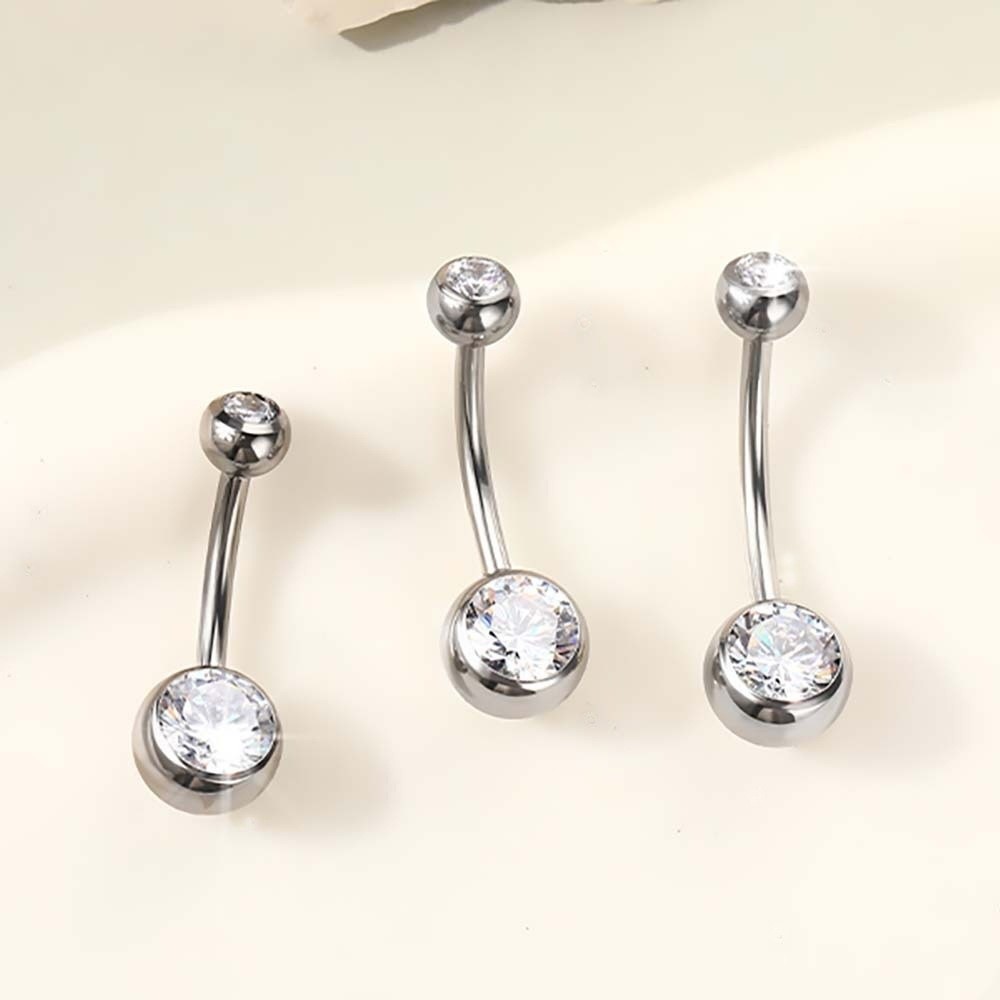 Cincin Pusar Bahan Titanium Be - Body Piercing Quality Jewelry ulasan dan harga