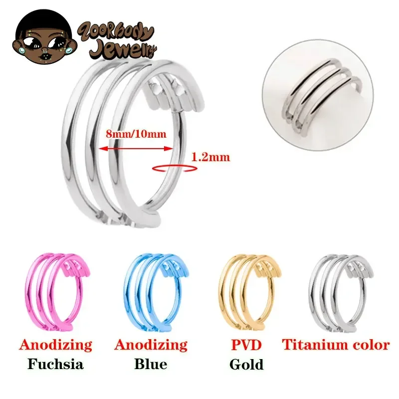 G23 cincin hidung berengsel Ti - Body Piercing Quality Jewelry ulasan dan harga