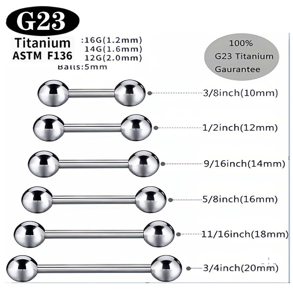 1/5/50PCS ASTM F136 Titanium G - Body Jewelry Implant Grade Titanium ulasan dan harga
