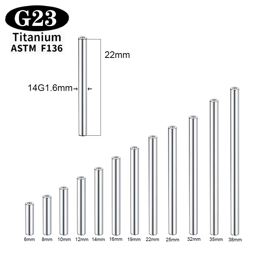 1/5/50PCS ASTM F136 Titanium G - Body Jewelry Implant Grade Titanium ulasan dan harga