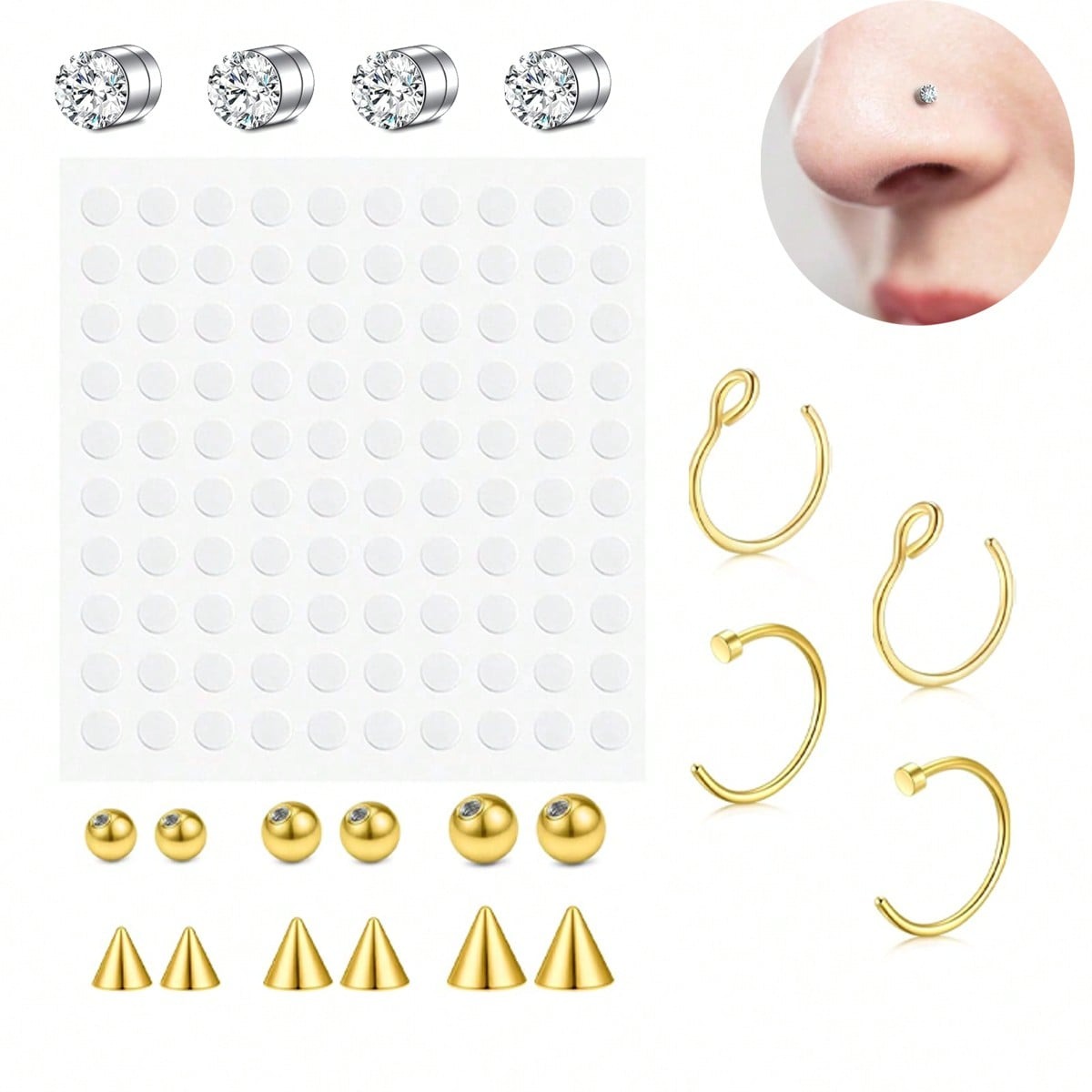 Cincin Hidung Palsu, Septum Pa - Body Jewelry Nose ulasan dan harga