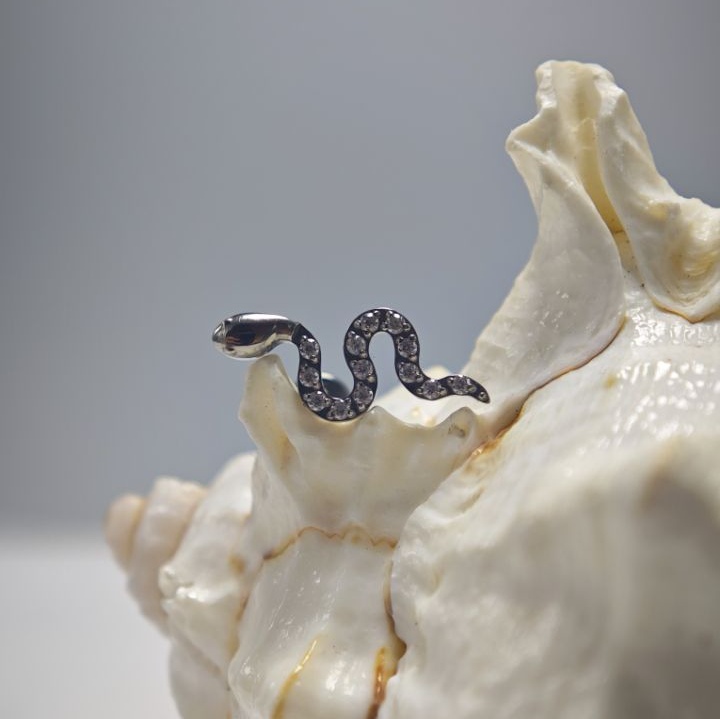 Perhiasan Tindik Labret Bibir, - Body Jewelry Implant Grade Titanium ulasan dan harga