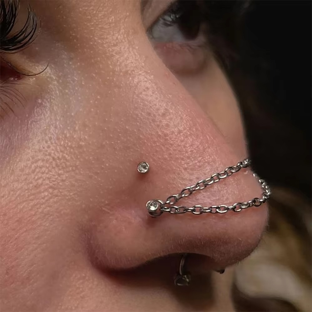 Rantai Hidung Titanium Fashion - Body Jewelry Nose ulasan dan harga