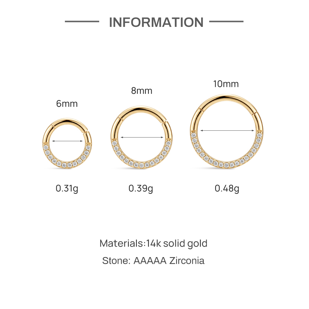Anting-anting lingkaran klasik - Body Jewelry Hypoallergenic ulasan dan harga