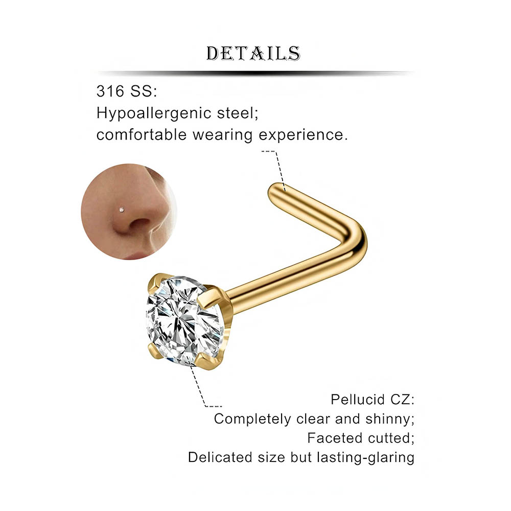 12-Piece Full Set 316L Hypoall - Body Jewelry Nose ulasan dan harga