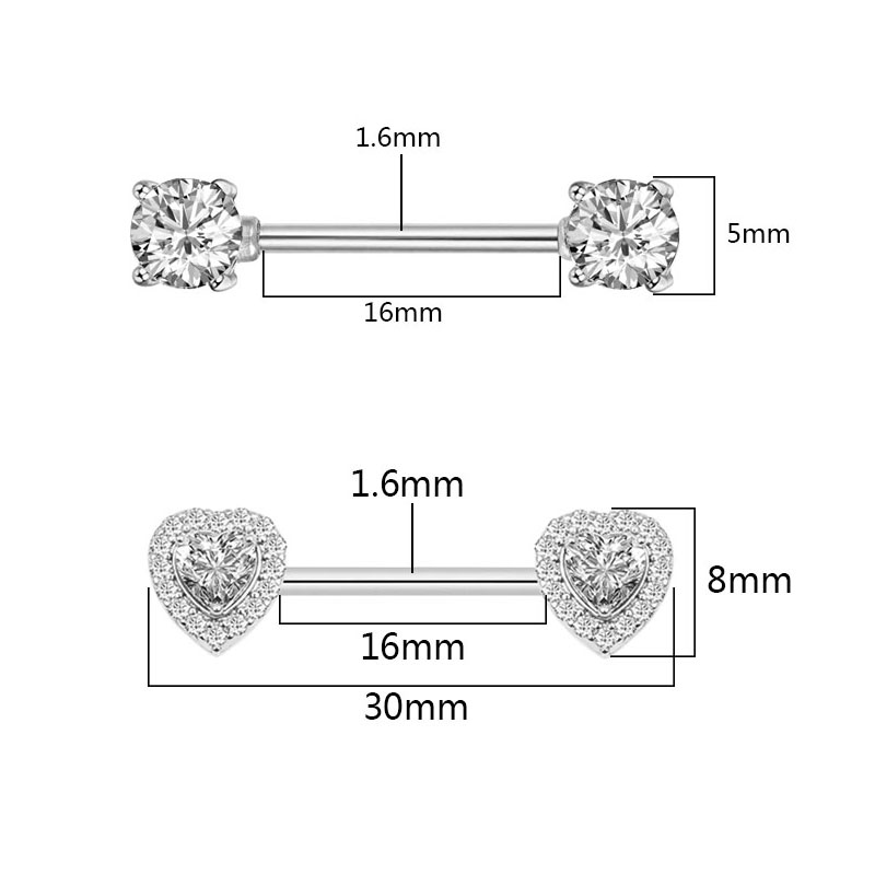 2Pcs Fashion Kualitas Tinggi Z - Body Piercing Quality Jewelry ulasan dan harga